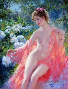 Belle femme KR 031 Impressionist Peinture à l'huile